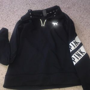 black and white quarter zip hoodie